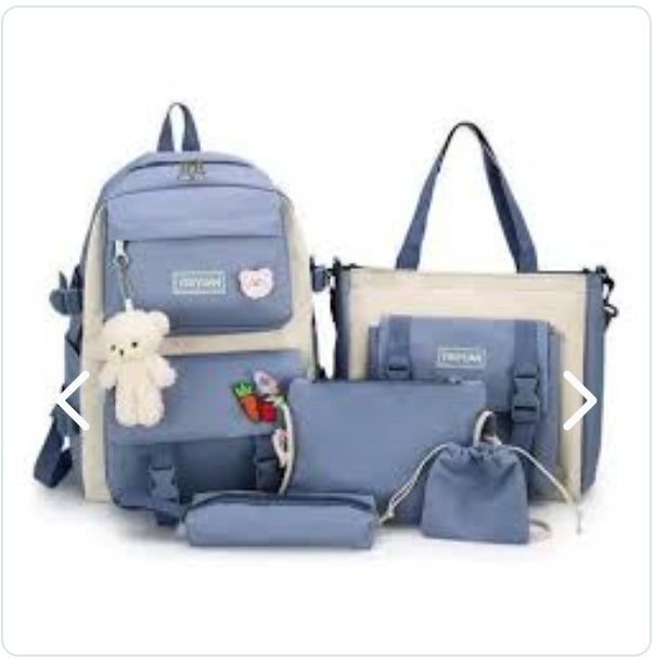 Kit Maleta Mochila Bolsos 5 en 1