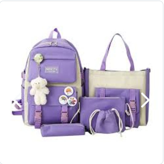 Kit Maleta Mochila Bolsos 5 en 1